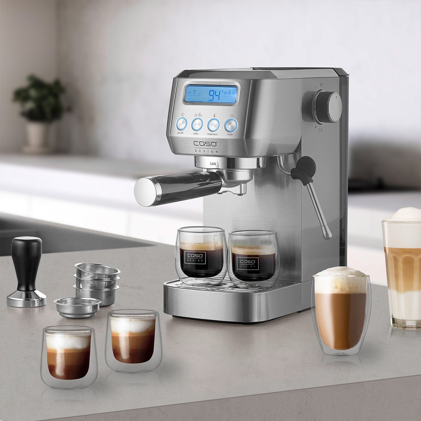Кофеварка рожковая Caso Espresso Gourmet Crema